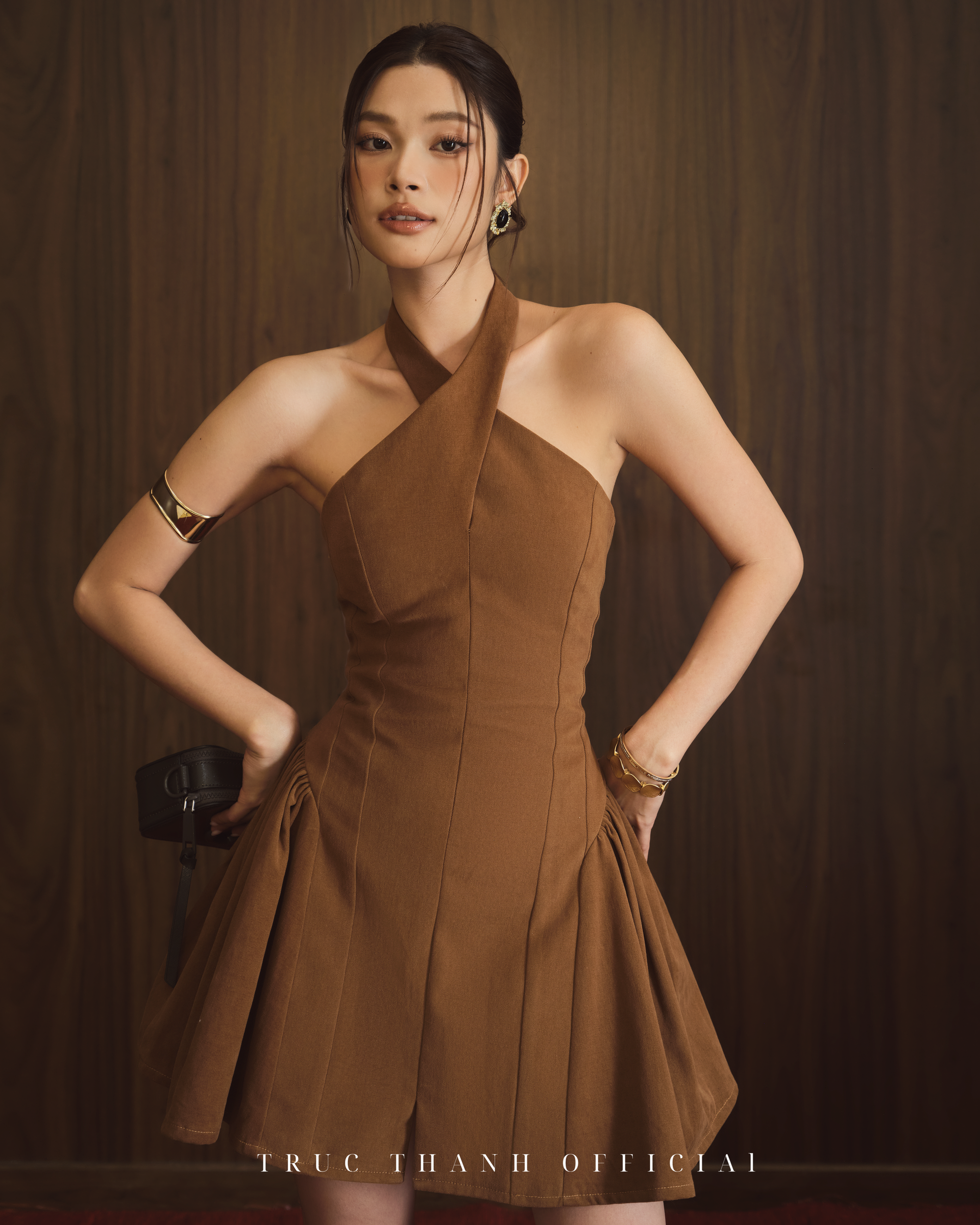 Dore Dress | Váy cổ yến (Brown/ Nâu)