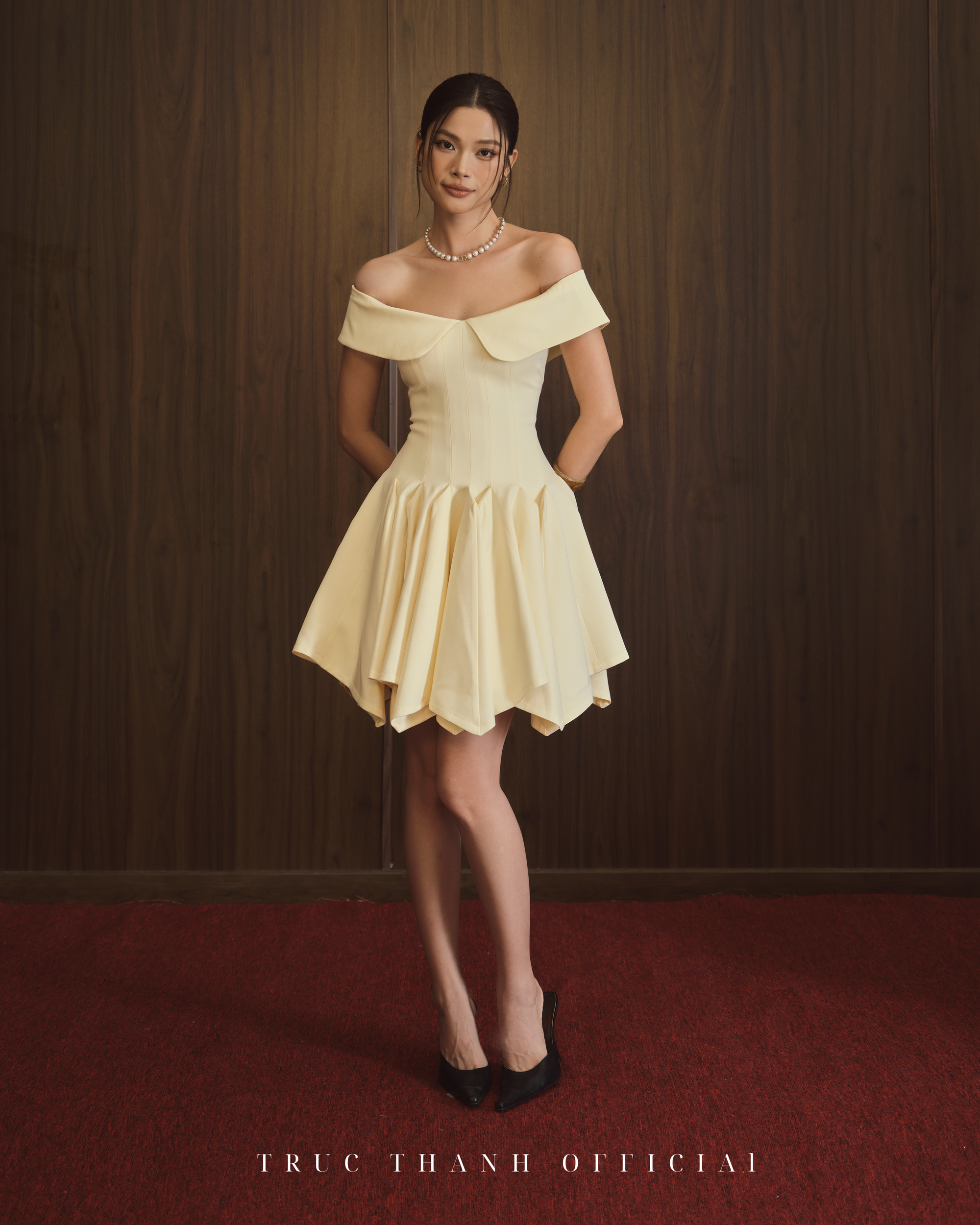 Muse Dress | Váy trễ vai bèo