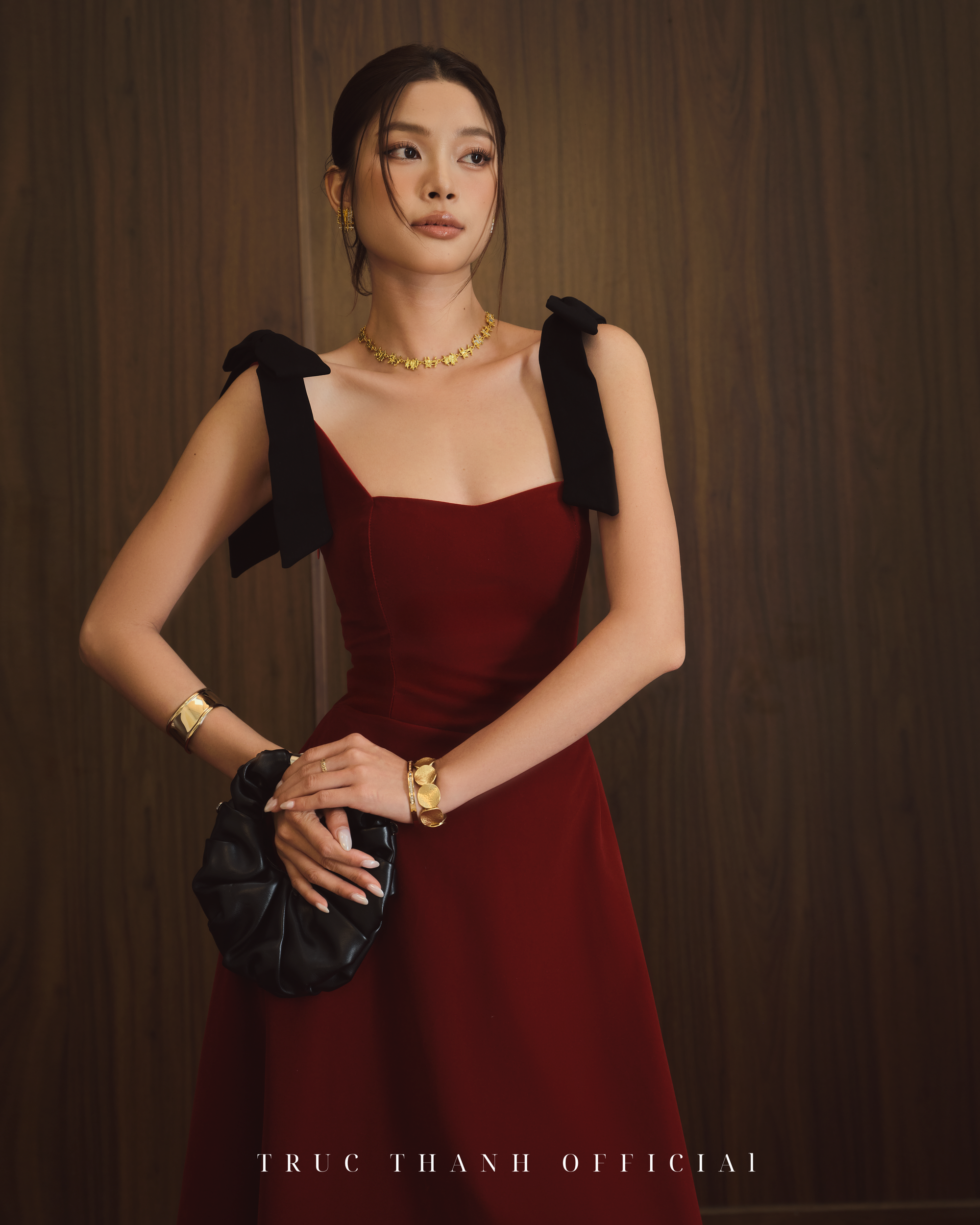 Amour Dress - Váy nhung dài (Red/Đỏ)