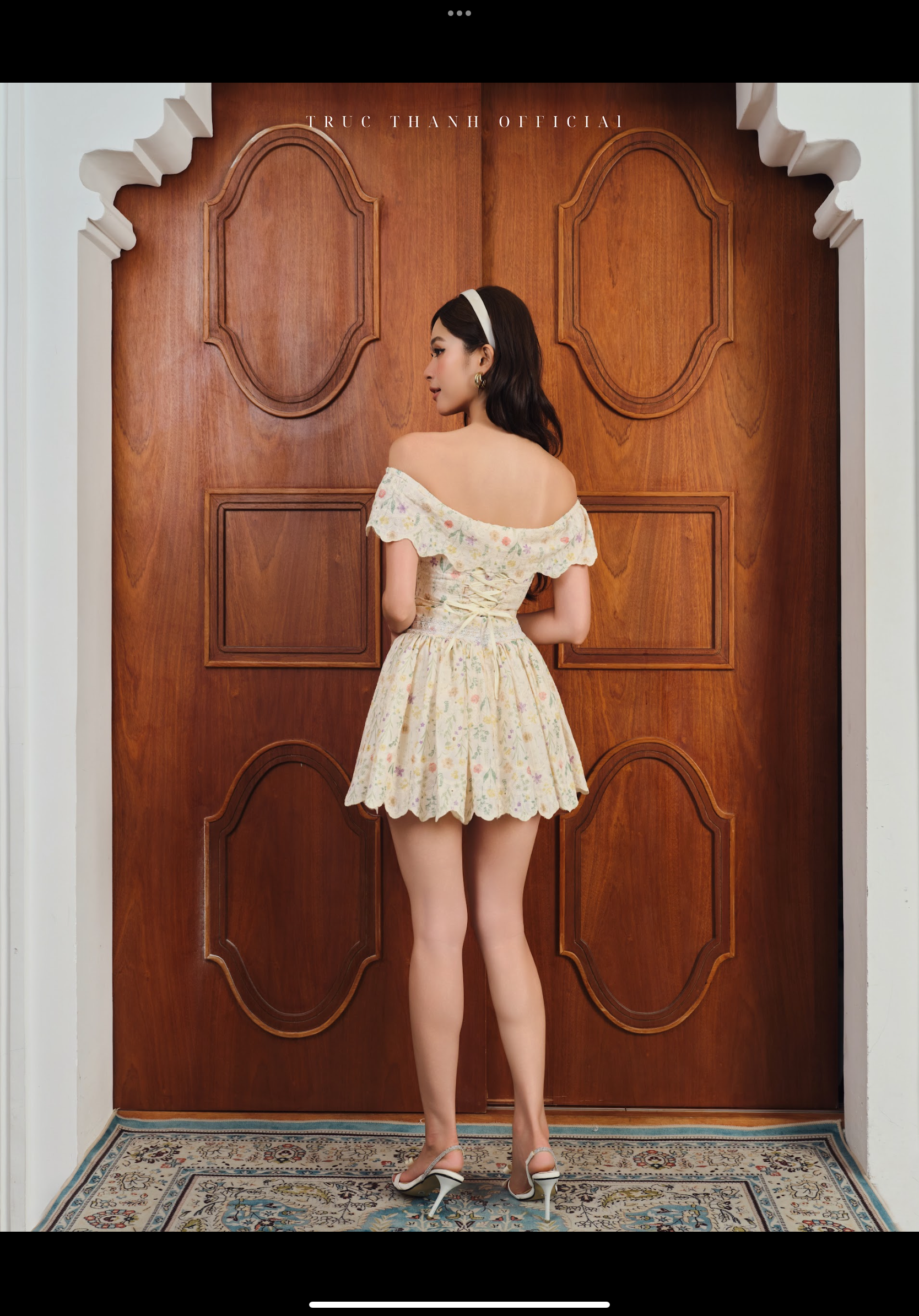 Aube Set | Set váy hoa vàng pastel