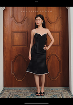 Délia Dress | Váy chấm bi đen