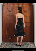 Délia Dress | Váy chấm bi đen