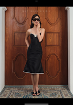 Délia Dress | Váy chấm bi đen