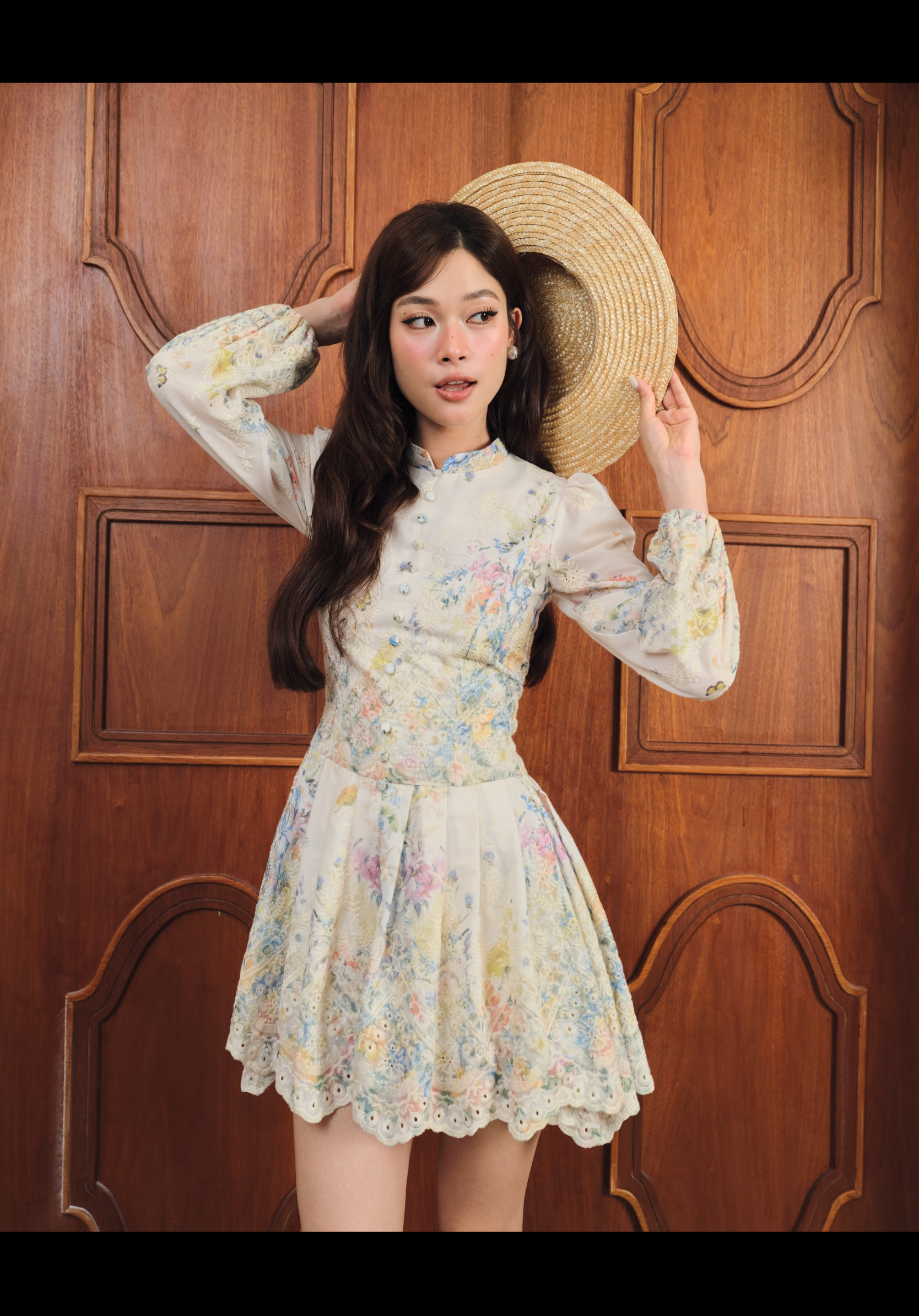 Rosee Dress | Flower Short Dress