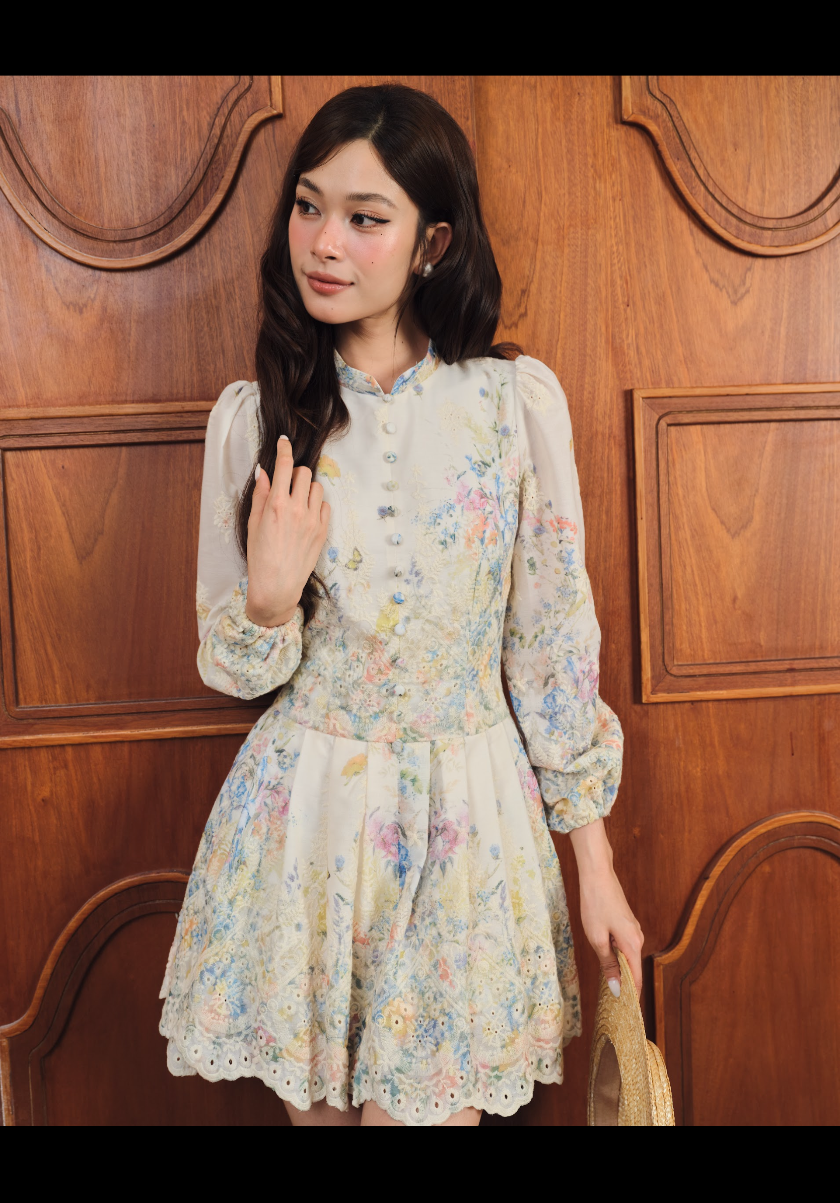 Rosee Dress | Flower Short Dress