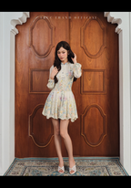 Rosee Dress | Flower Short Dress