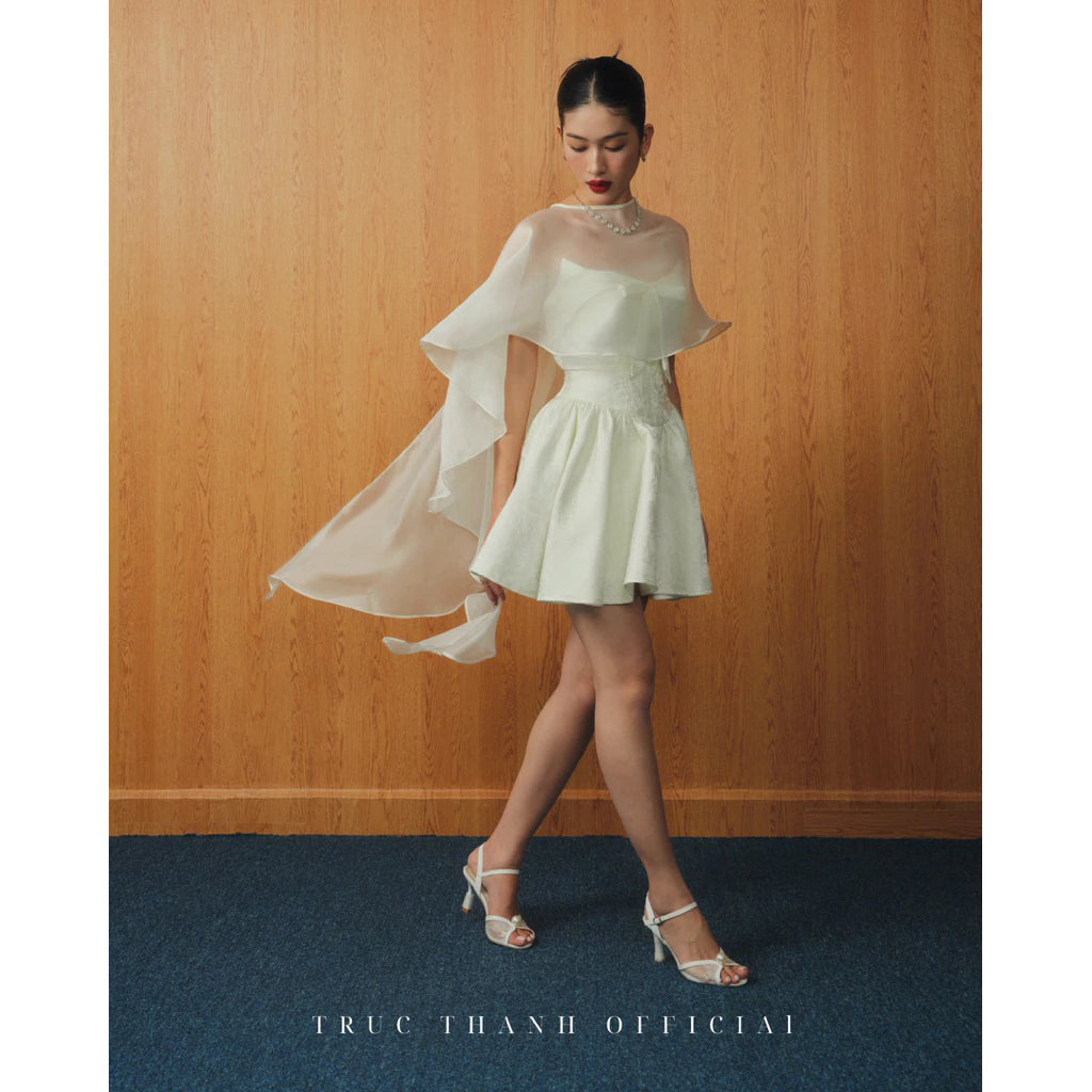 Lumie Dress | Váy Gấm Corset (Brocade Corset) - Trắng / White