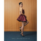 Lumie Dress | Váy Gấm Corset (Brocade Corset) - Đỏ / Red