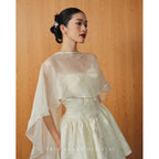 Lumie Dress | Váy Gấm Corset (Brocade Corset) - Trắng / White