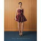 Lumie Dress | Váy Gấm Corset (Brocade Corset) - Đỏ / Red