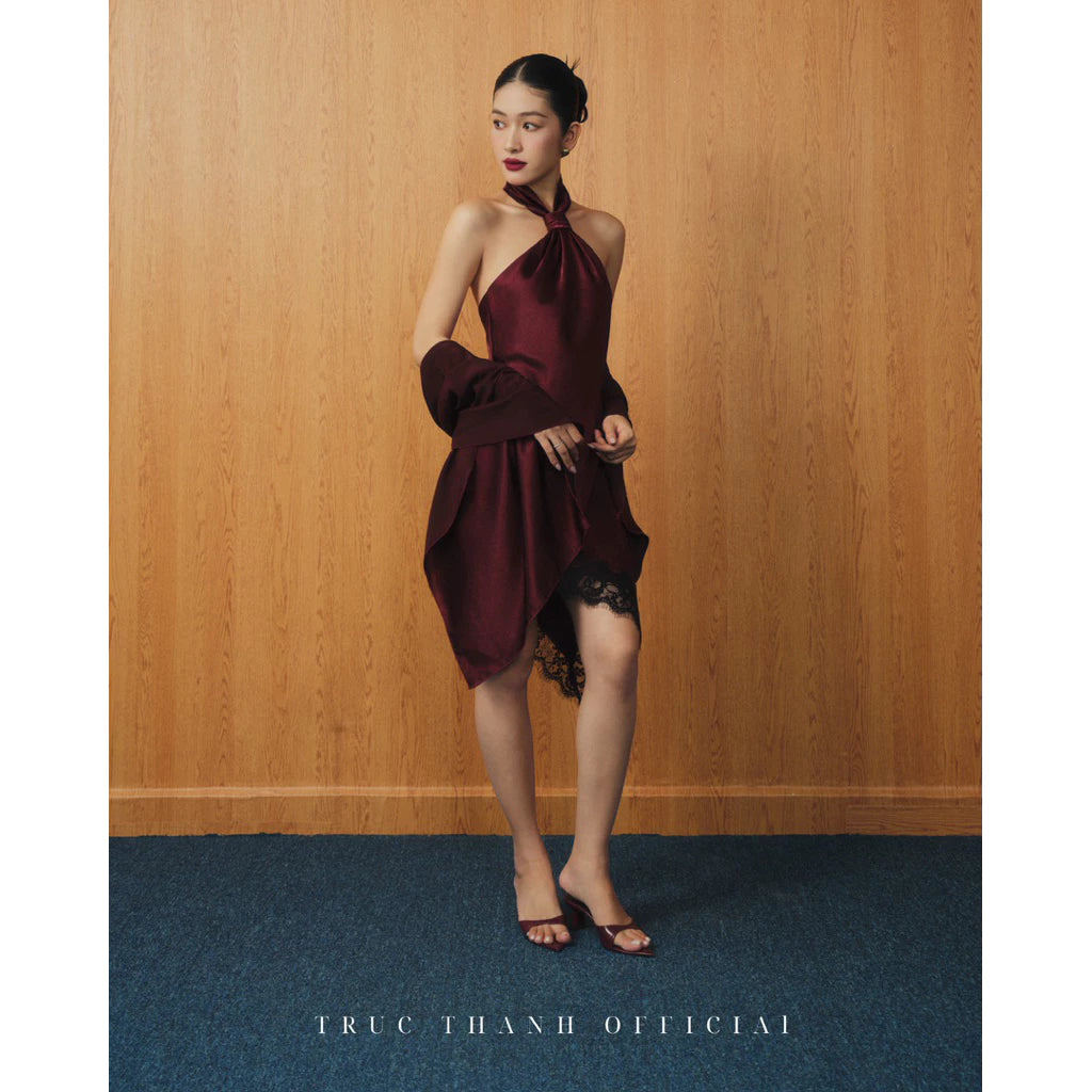 Soie Dress | Váy Lụa Phối Ren Form Ngắn