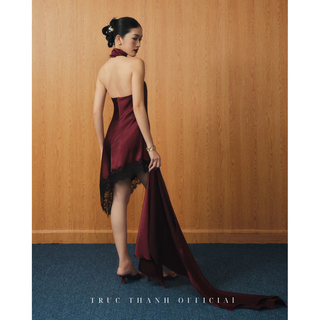 Soie Dress | Váy Lụa Phối Ren Form Ngắn