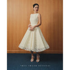 Rouge Muse Dress | Váy Xoè Phối Ren - Trắng/White