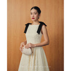 Rouge Muse Dress | Váy Xoè Phối Ren - Trắng/White