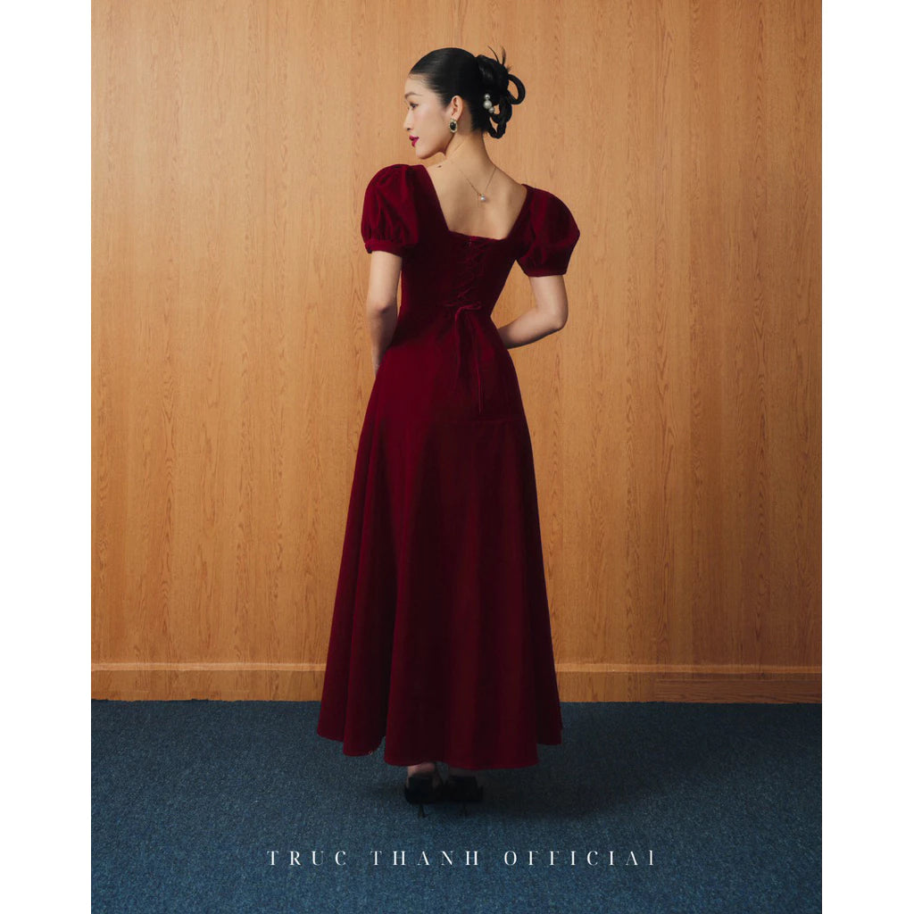 Sunset Dress | Váy Maxi Tay Phồng