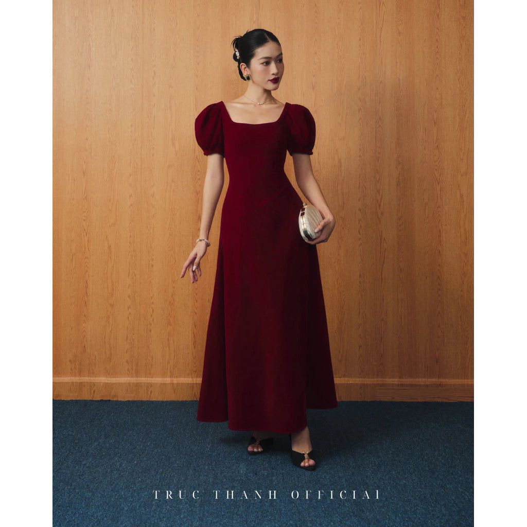 Sunset Dress | Váy Maxi Tay Phồng