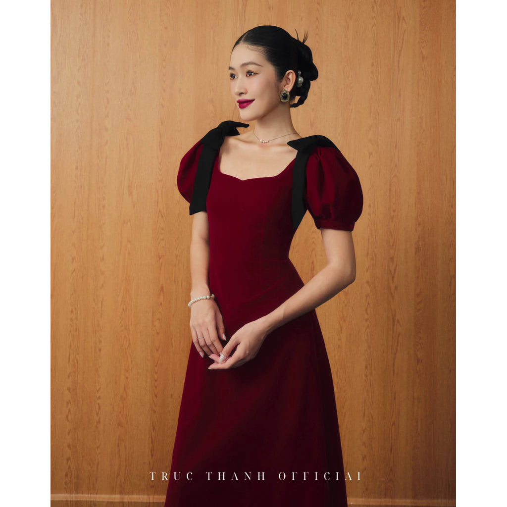 Sunset Dress | Váy Maxi Tay Phồng