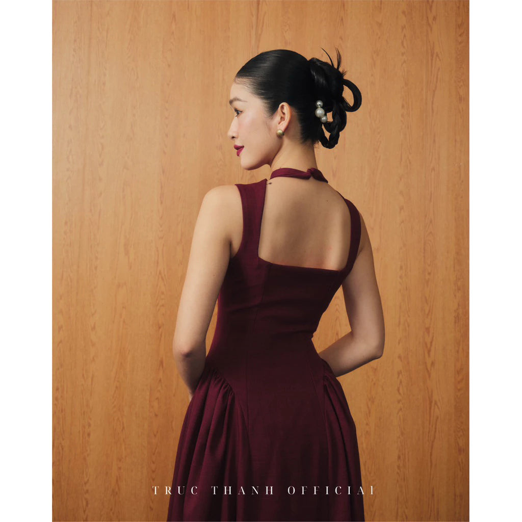 Lunas Dress | Váy Cổ Yếm Dài Mặc Được Hai Kiểu (2 Dressed-Way)